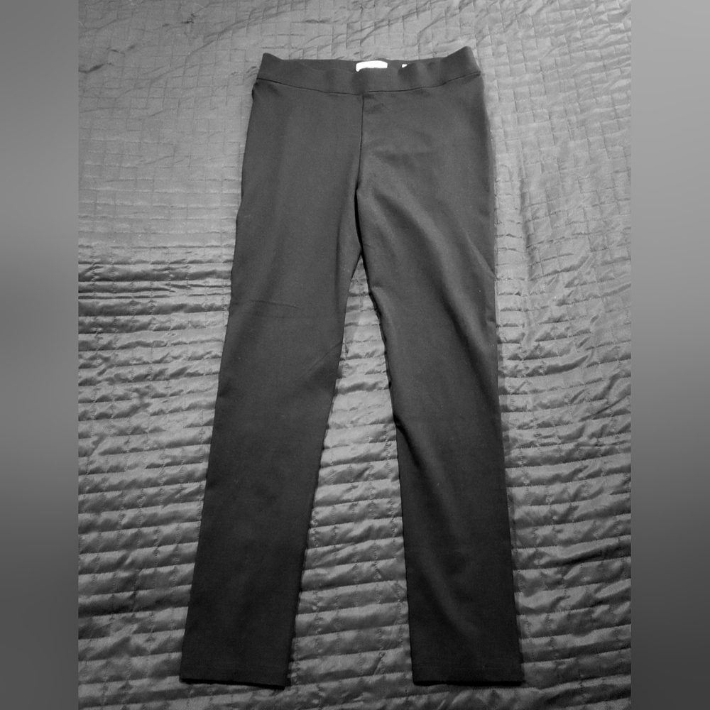 VINCE black bi-stretch stitch pants